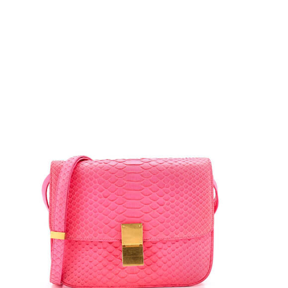 Celine Medium Classic Box Bag Python - Picture 1 of 6